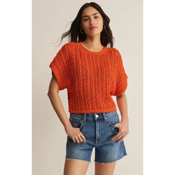 Z Supply Sweaters - Z Supply Ballast Crochet Sweater Top - Tiger Lily NWT VARIOUS SIZES